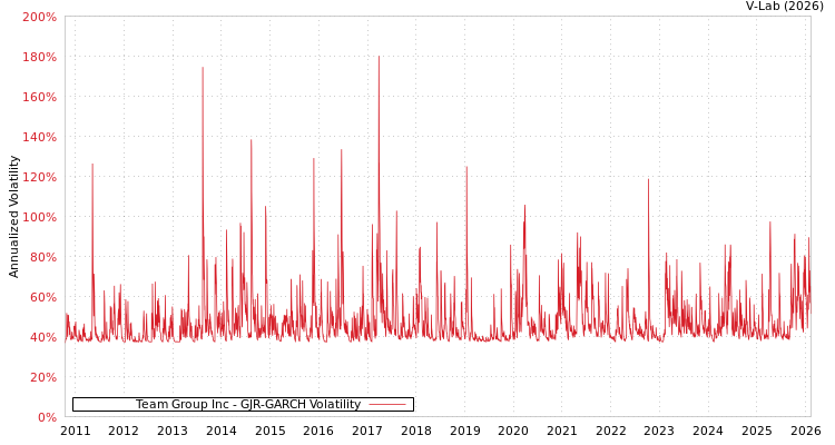 graph of Team Group Inc GJR-GARCH