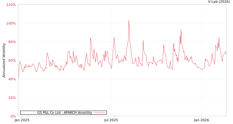 graph of GS P&L Co Ltd APARCH
