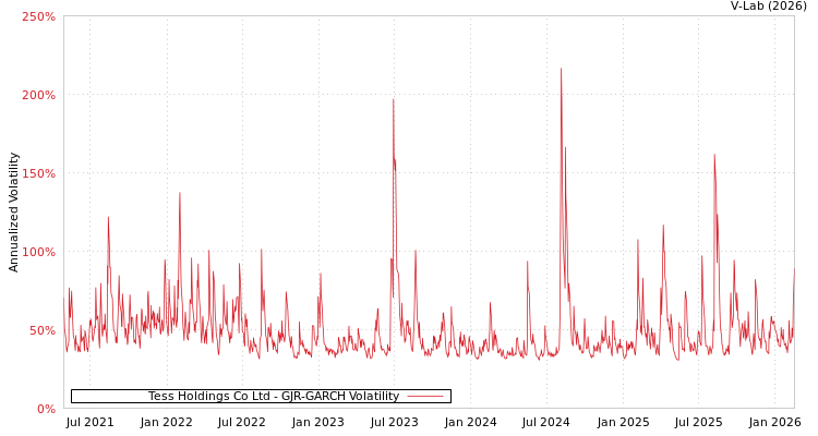 graph of Tess Holdings Co Ltd GJR-GARCH