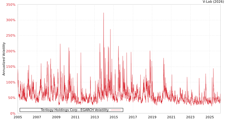 graph of Terilogy Holdings Corp EGARCH