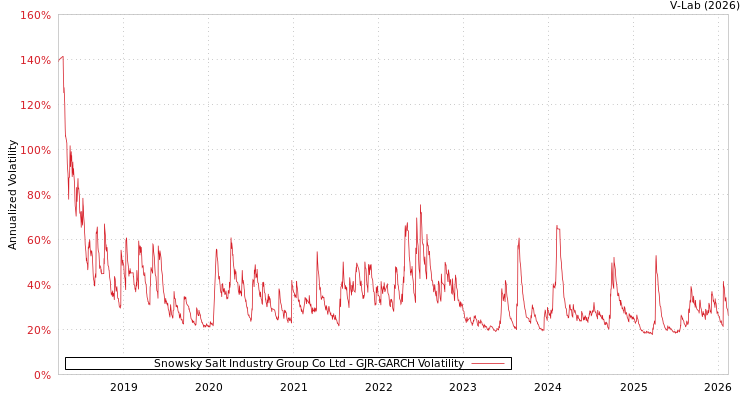 graph of Snowsky Salt Industry Group Co Ltd GJR-GARCH