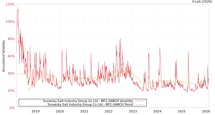 graph of Snowsky Salt Industry Group Co Ltd MF2-GARCH