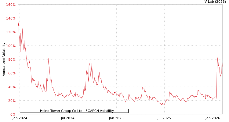 graph of Hsino Tower Group Co Ltd EGARCH