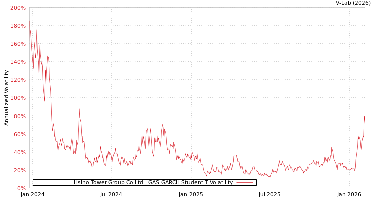 graph of Hsino Tower Group Co Ltd GAS-GARCH-T