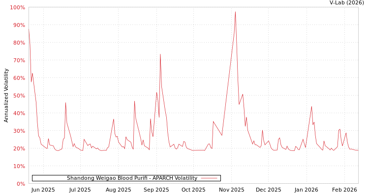 graph of Shandong Weigao Blood Purifi APARCH
