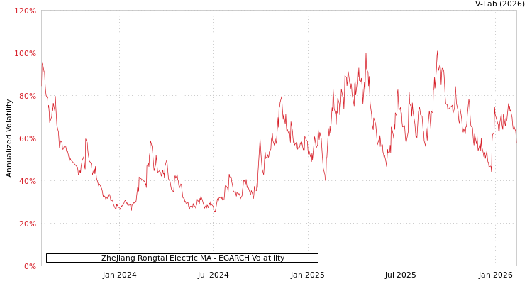 graph of Zhejiang Rongtai Electric MA EGARCH