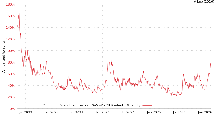 graph of Chongqing Wangbian Electric GAS-GARCH-T