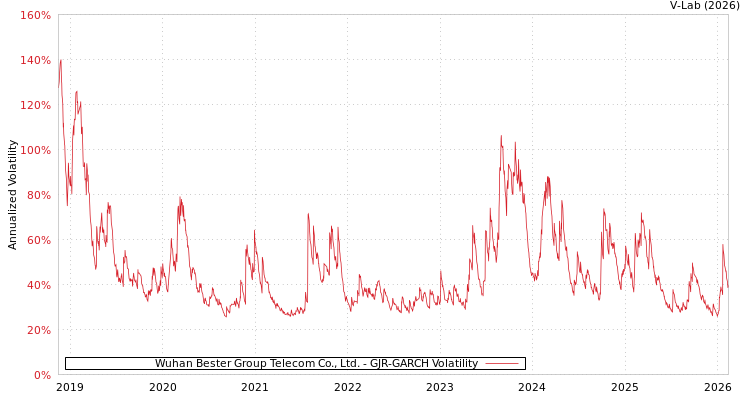 graph of Wuhan Bester Group Telecom Co., Ltd. GJR-GARCH