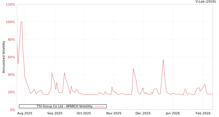 graph of TSI Group Co Ltd APARCH