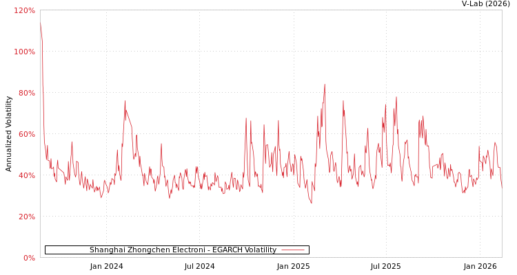 graph of Shanghai Zhongchen Electroni EGARCH