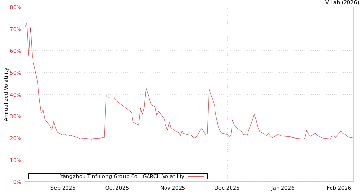graph of Yangzhou Tinfulong Group Co GARCH