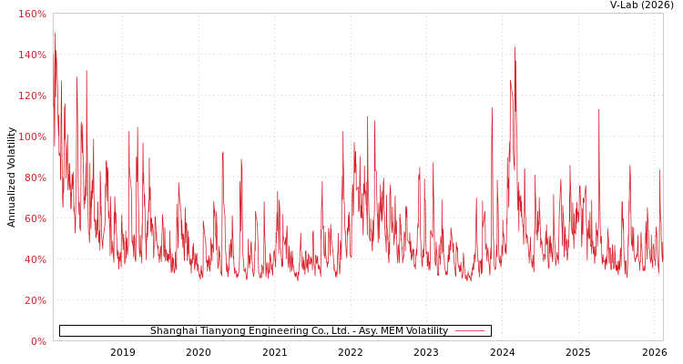 graph of Shanghai Tianyong Engineering Co., Ltd. AMEM