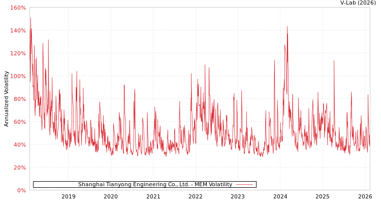 graph of Shanghai Tianyong Engineering Co., Ltd. MEM