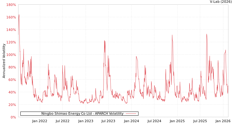 graph of Ningbo Shimao Energy Co Ltd APARCH