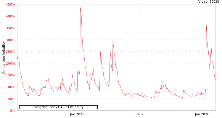 graph of Fangzhou Inc GARCH