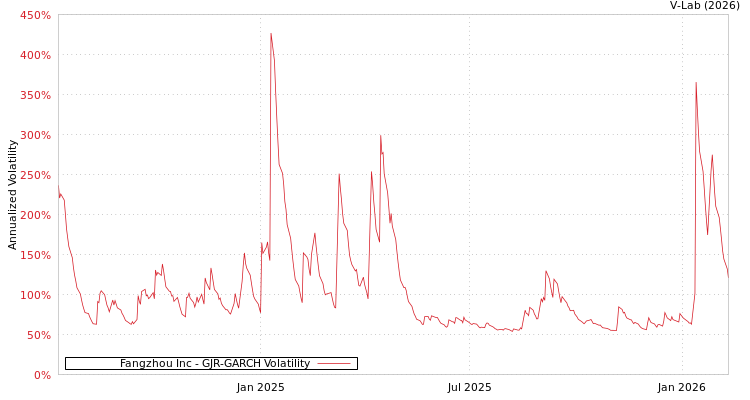 graph of Fangzhou Inc GJR-GARCH