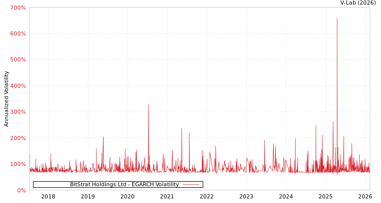 graph of BitStrat Holdings Ltd EGARCH