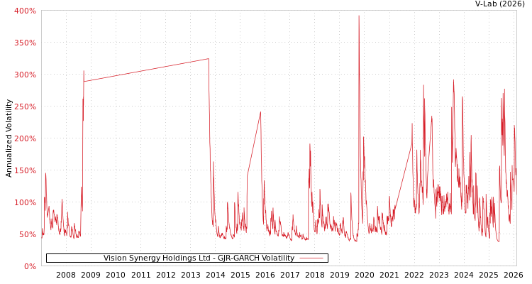 graph of Vision Synergy Holdings Ltd GJR-GARCH