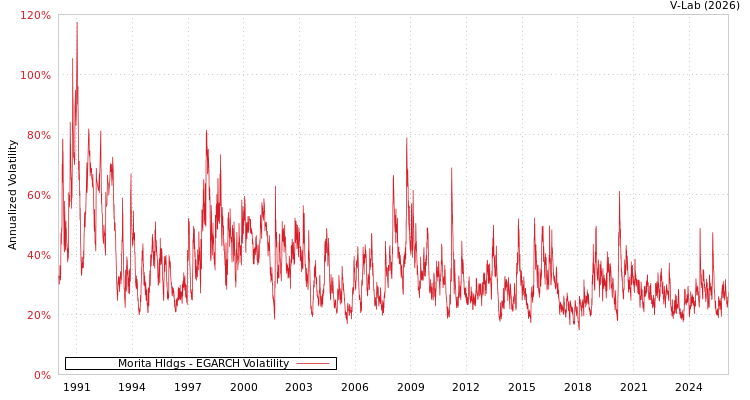 graph of Morita Hldgs EGARCH