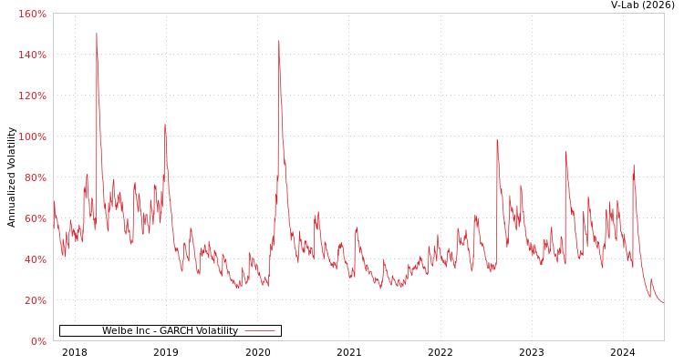 graph of Welbe Inc GARCH