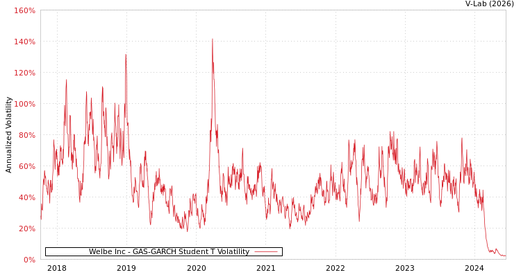 graph of Welbe Inc GAS-GARCH-T