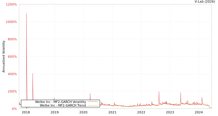 graph of Welbe Inc MF2-GARCH