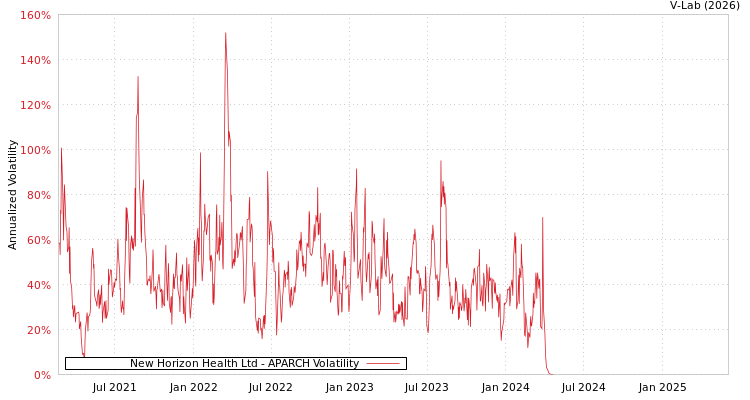 graph of New Horizon Health Ltd APARCH