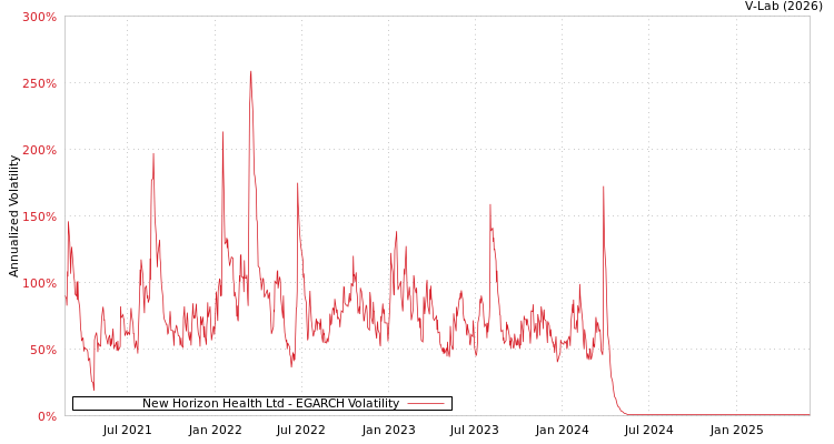 graph of New Horizon Health Ltd EGARCH