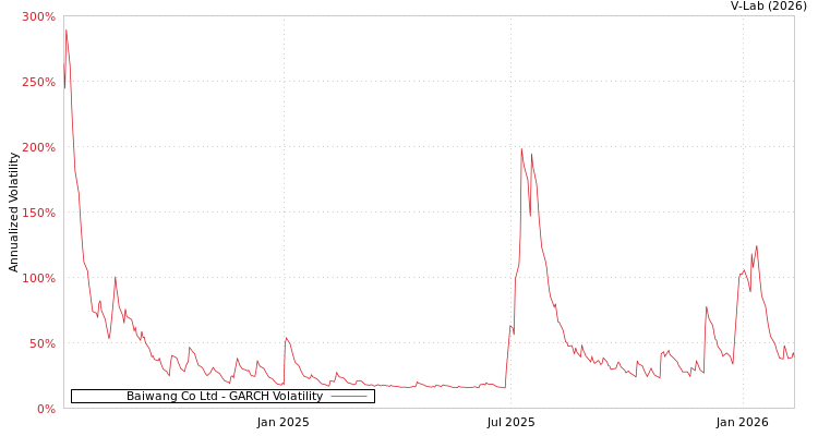 graph of Baiwang Co Ltd GARCH