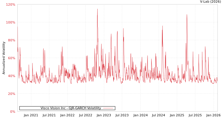 graph of Visco Vision Inc GJR-GARCH