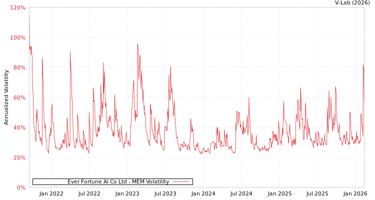 graph of Ever Fortune Ai Co Ltd MEM