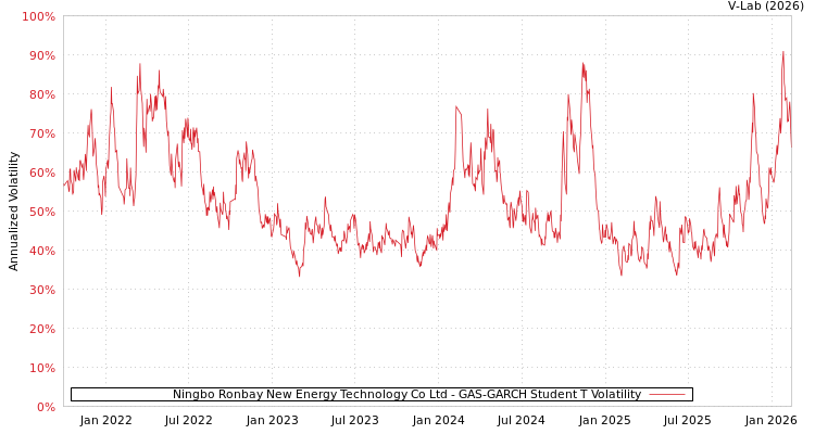 graph of Ningbo Ronbay New Energy Technology Co Ltd GAS-GARCH-T