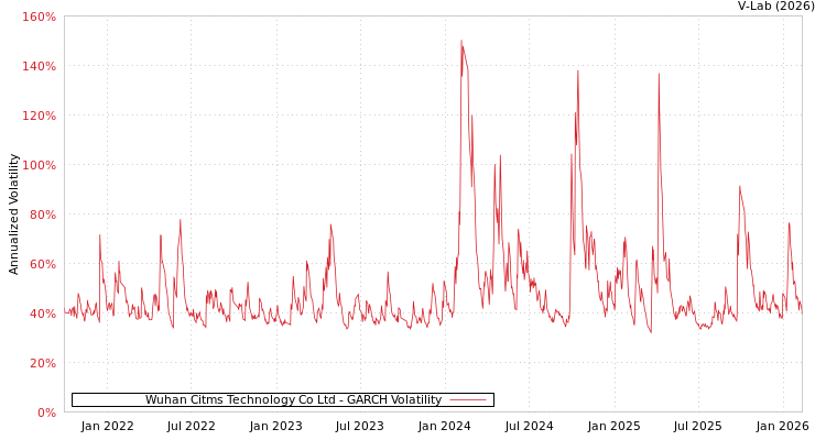 graph of Wuhan Citms Technology Co Ltd GARCH