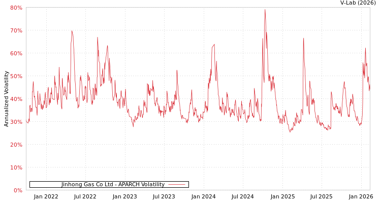 graph of Jinhong Gas Co Ltd APARCH