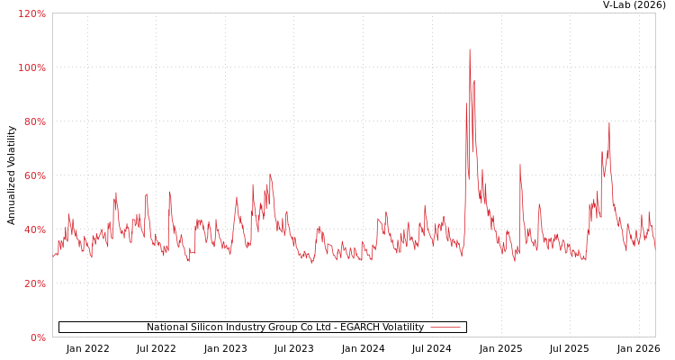 graph of National Silicon Industry Group Co Ltd EGARCH