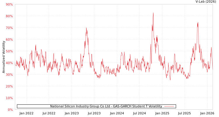 graph of National Silicon Industry Group Co Ltd GAS-GARCH-T