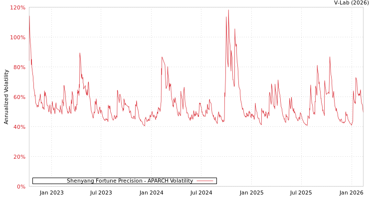 graph of Shenyang Fortune Precision APARCH