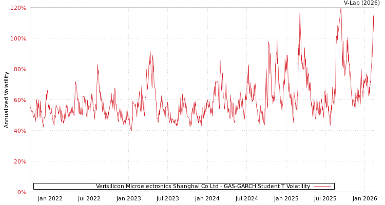 graph of Verisilicon Microelectronics Shanghai Co Ltd GAS-GARCH-T