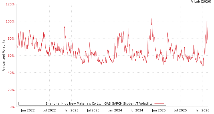 graph of Shanghai Hiuv New Materials Co Ltd GAS-GARCH-T