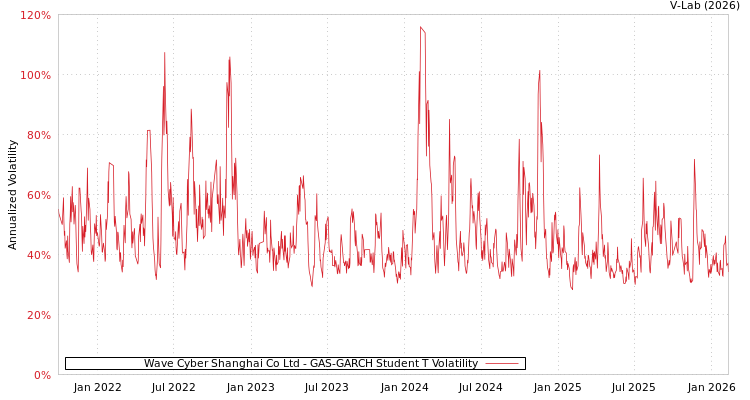 graph of Wave Cyber Shanghai Co Ltd GAS-GARCH-T