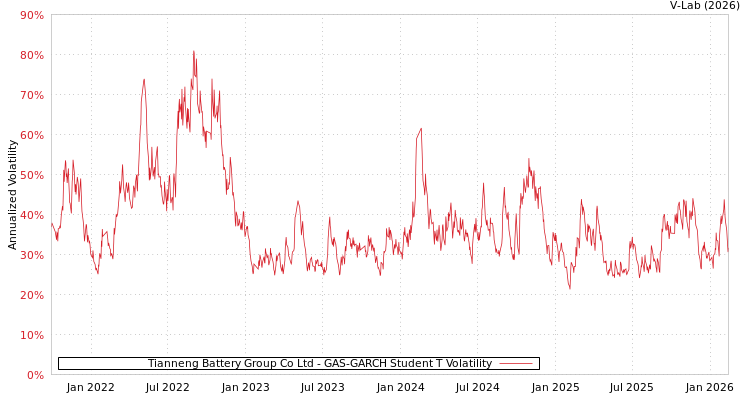 graph of Tianneng Battery Group Co Ltd GAS-GARCH-T