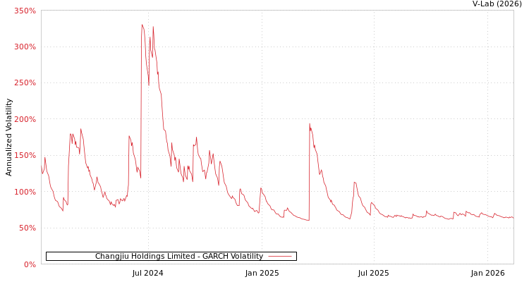 graph of Changjiu Holdings Limited GARCH