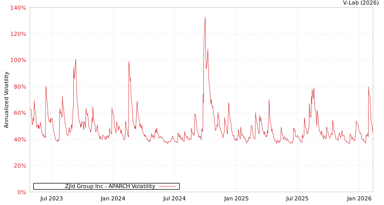 graph of Zjld Group Inc APARCH