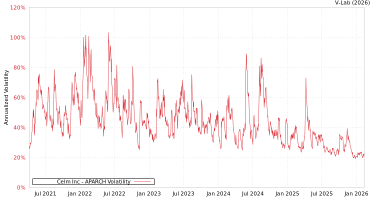 graph of Celm Inc APARCH