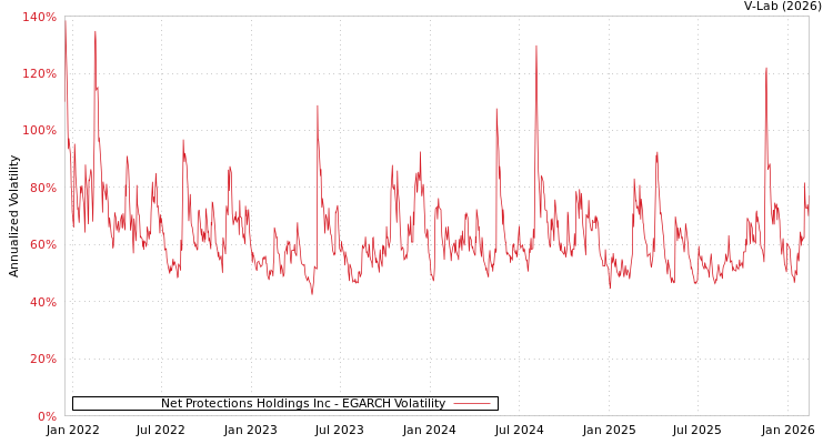 graph of Net Protections Holdings Inc EGARCH