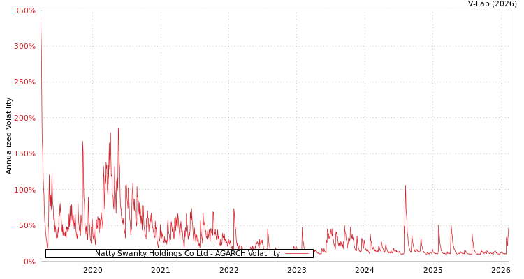 graph of Natty Swanky Holdings Co Ltd AGARCH