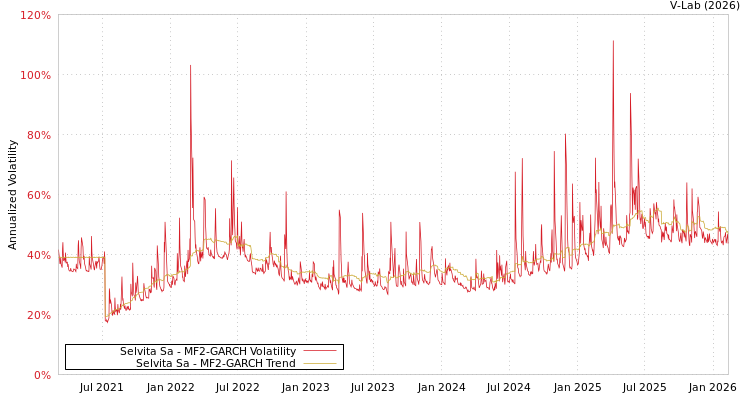 graph of Selvita Sa MF2-GARCH