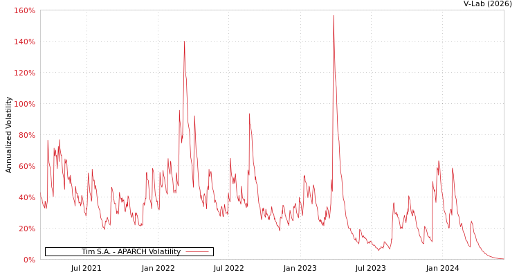 graph of Tim S.A. APARCH