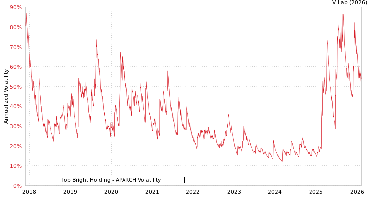 graph of Top Bright Holding APARCH