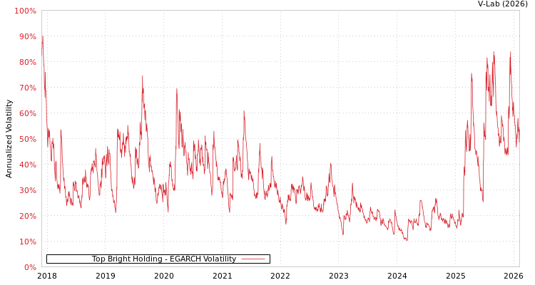graph of Top Bright Holding EGARCH